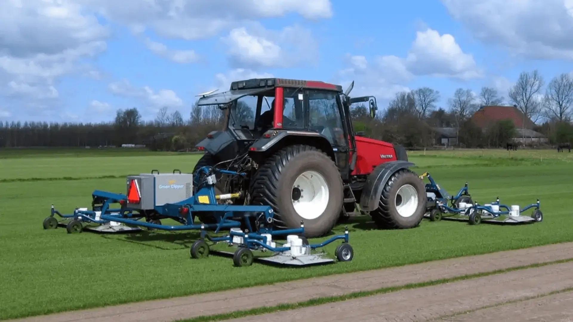 Green Clipper Sport++ graszoden maaier - elektrische tractor grasmaaier met 7,5 meter werkbreedte voor grote oppervlakken